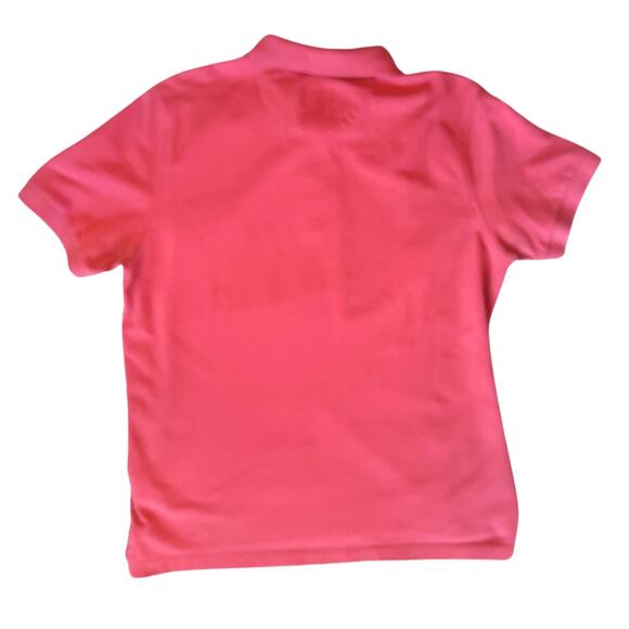 Brooks Brothers Red Fleece Polo Shirt XL Pink Striped Collar Accent Casual Prep - Picture 3 of 7
